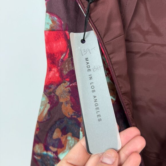 NWT Black Halo Jackie O Sheath Dress Red French Rose Floral Print Size 2 - Picture 8 of 11